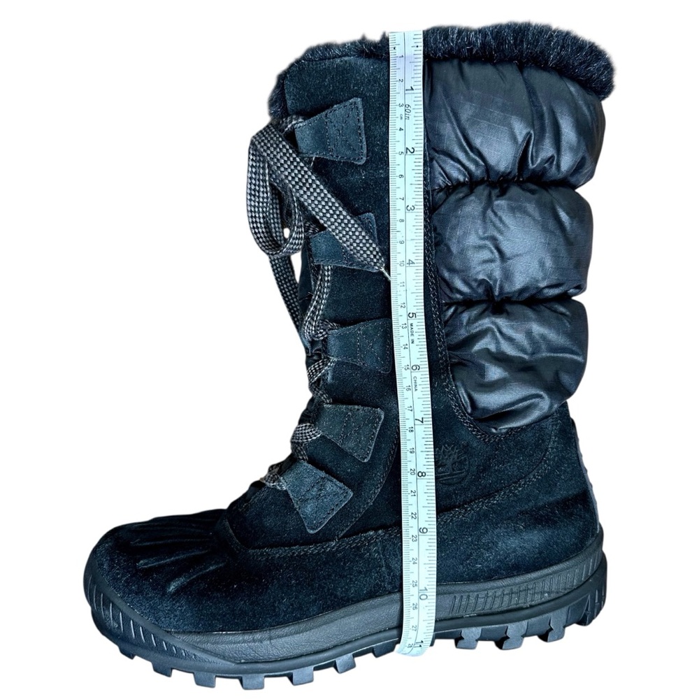 Timberland Women's EarthKeepers Mt Holly Winter Snow Duck Boots Black Suede 8.5 - Picture 10 of 15